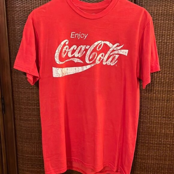 VINTAGE ENJOY COCA-COLA T-SHIRT - SIZE MEDIUM - Picture 1 of 2